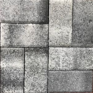 Брусчатка Квадриум Прямоугольник Color mix Антрацит 40