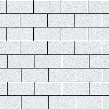 Тротуарная плитка Steinrus Прямоугольник Белая Native 60 мм